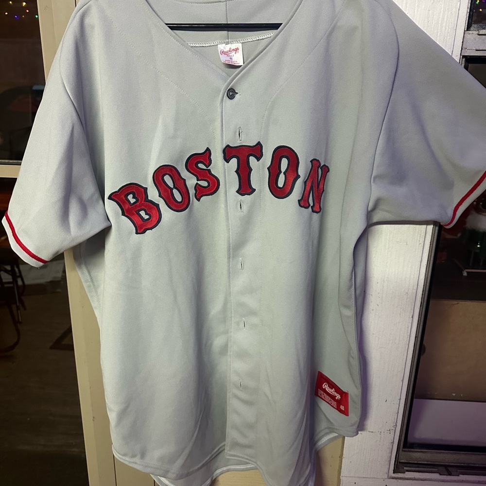 Boston Red Sox vintage authentic road jerseys size 48 made in USA